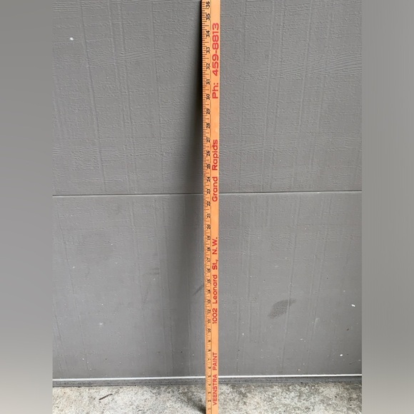 Vtg Grand Rapids Michigan Veenstra Dutch Boy Paints Advertisement Yard Stick - Picture 10 of 15
